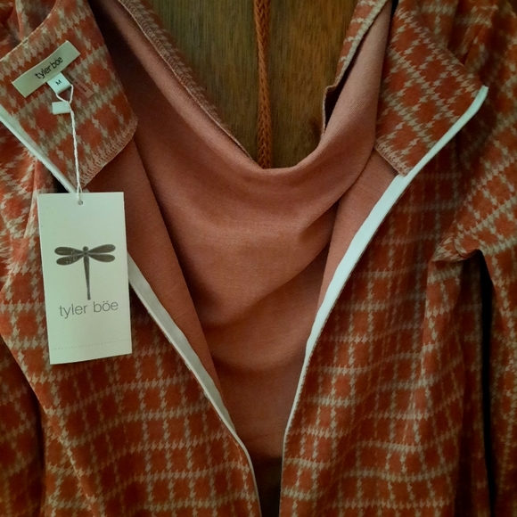 Tyler Boe dress, Medium, Pumpkin/ Taupe/ Cream - Picture 3 of 3